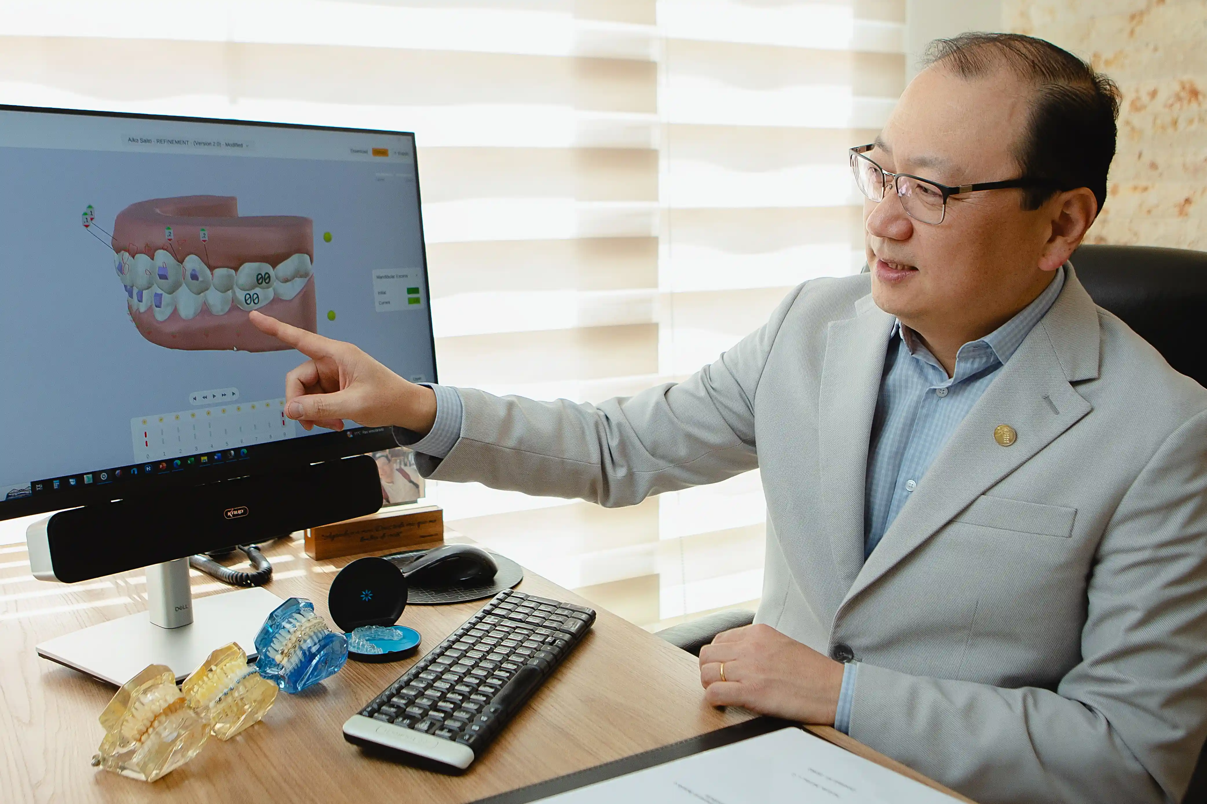 Planejamento ortodôntico digital no consultório do Dr. Nelson Takematsu em Mogi das Cruzes