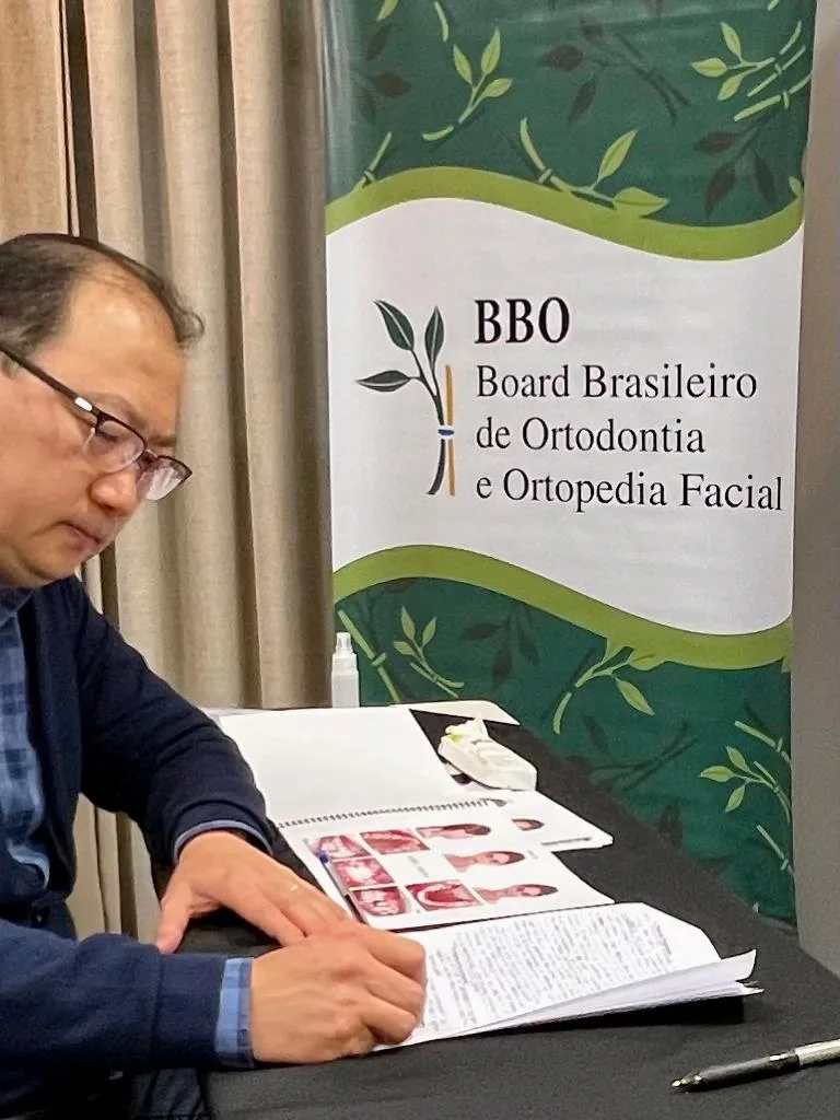 Dr. Nelson na prova teórica do Board