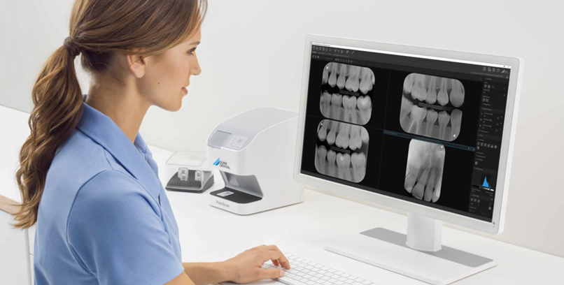 Radiografia digital com análise computadorizada no consultório do Dr. Nelson Takematsu
